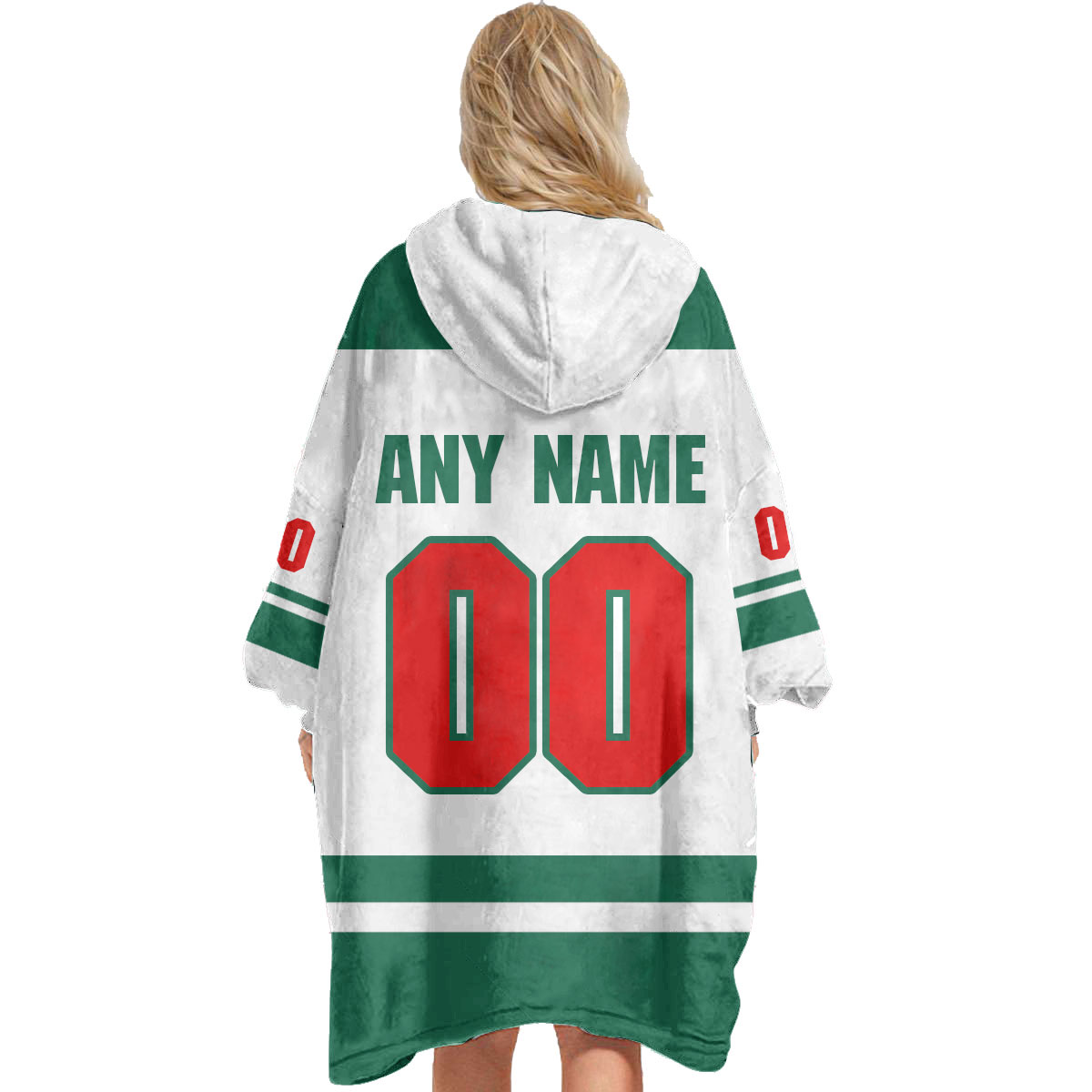 Minnesota Wild Personalized Blanket Hoodie Hoodie Snuggie Hoodies
