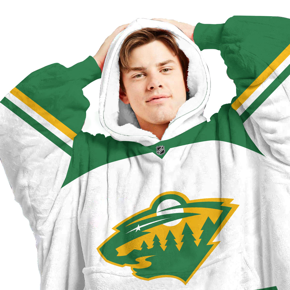 Minnesota Wild Personalized Blanket Hoodie Hoodie Snuggie Hoodies