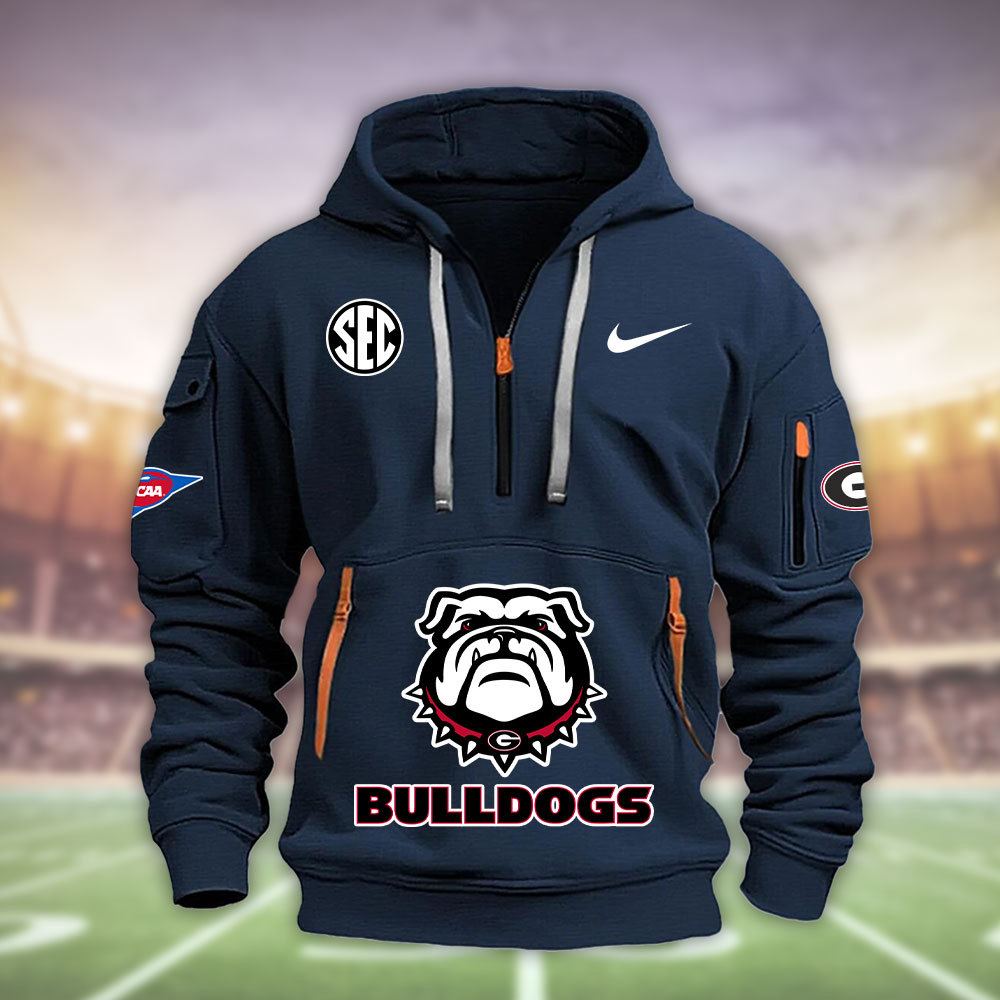 MNCLPC29910 Georgia Bulldogs footballHeavy Hoodie Set