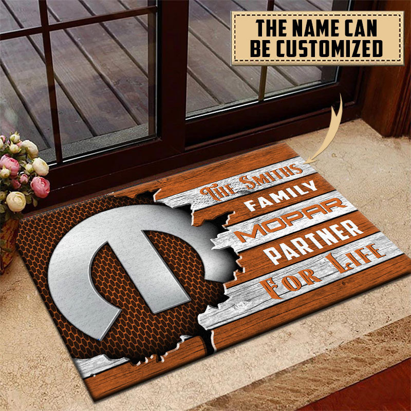 Mopar Doormat Custom Name, Multicolor