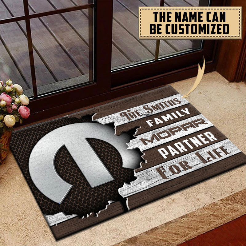 Mopar Doormat Custom Name, Multicolor