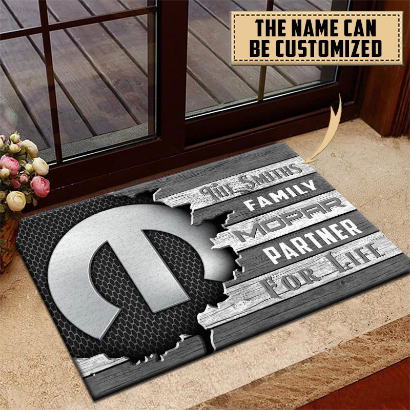 Mopar Doormat Custom Name, Multicolor