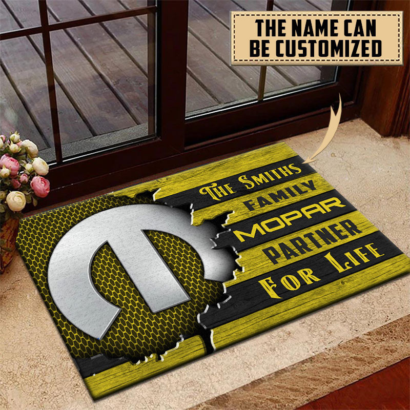 Mopar Doormat Custom Name, Multicolor
