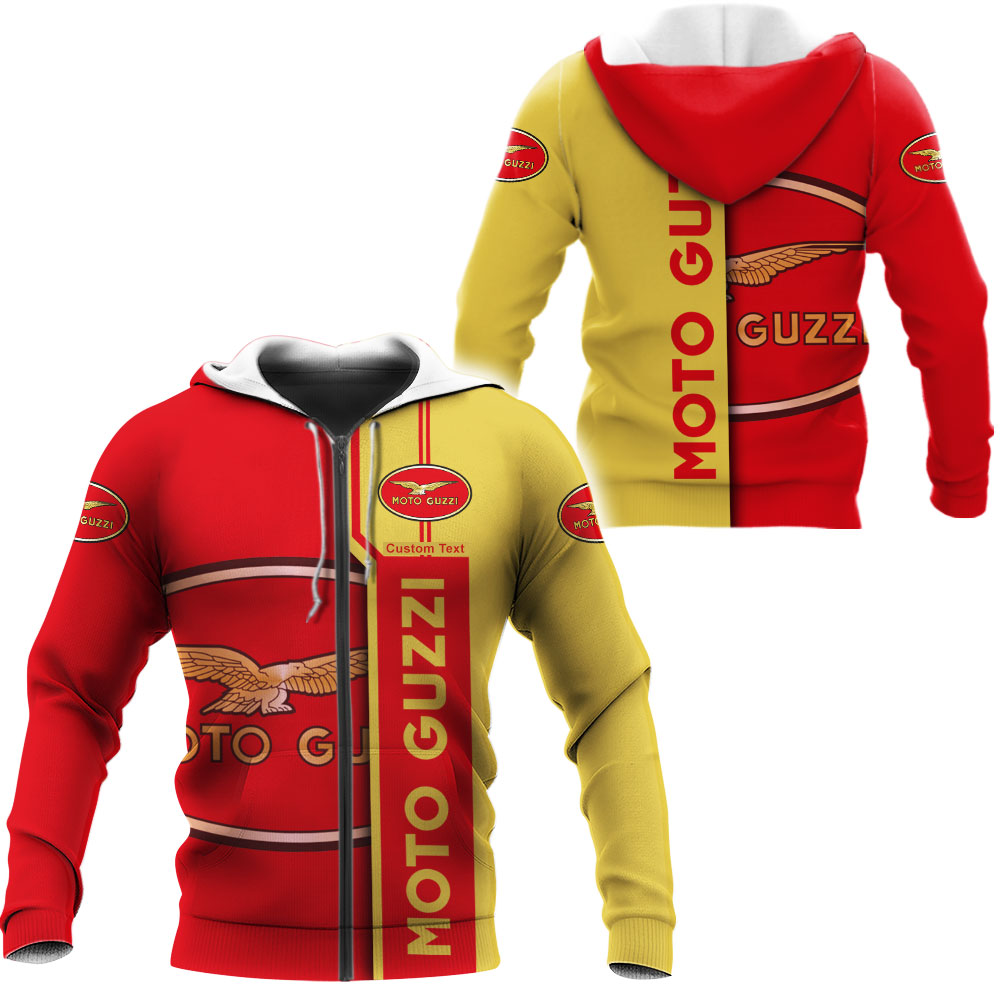 Moto Guzzi 3D Apparel Zip Hoodie,Pant,Polo, Button Hawaii Shirt Personalized