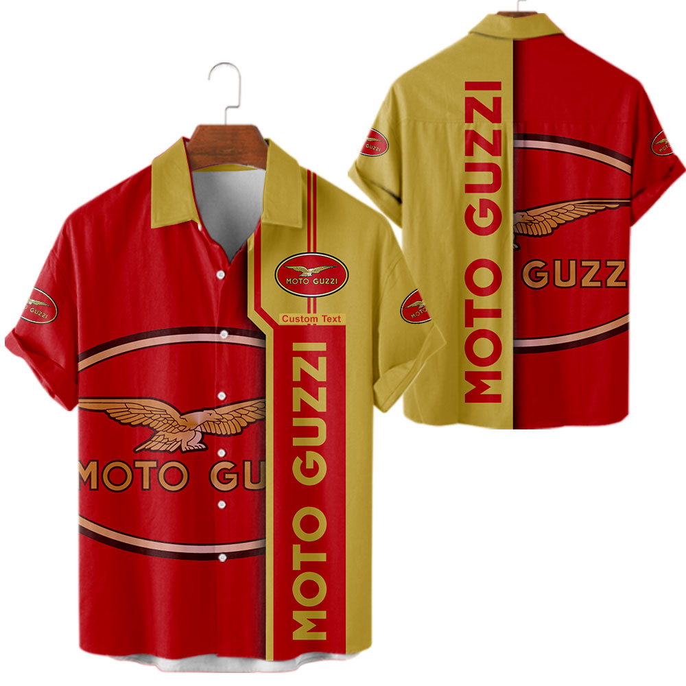 Moto Guzzi 3D Apparel Zip Hoodie,Pant,Polo, Button Hawaii Shirt Personalized