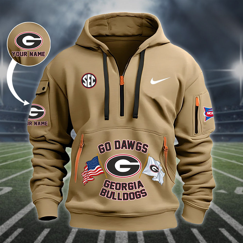 MSGLPC29916 Georgia Bulldogs footballHeavy Hoodie