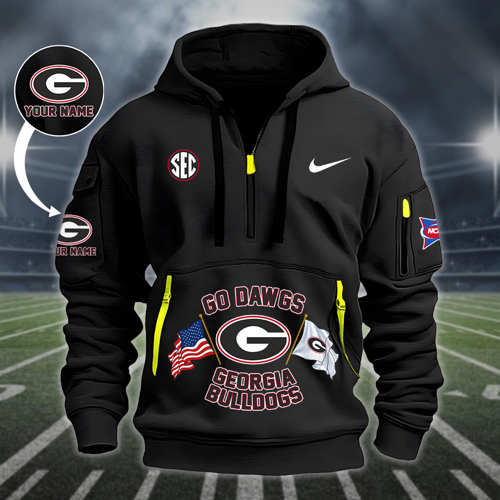 MSGLPC29916 Georgia Bulldogs footballHeavy Hoodie