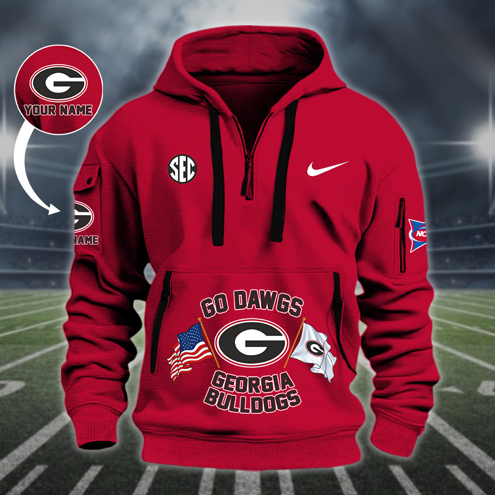 MSGLPC29916 Georgia Bulldogs footballHeavy Hoodie