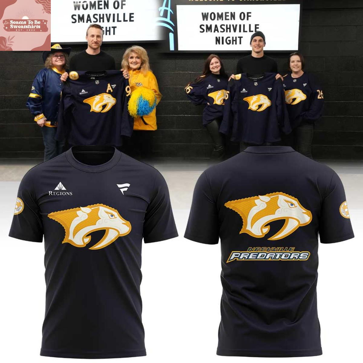 Nashville Predators Women of Smashville Night 2026 Hoodie T-Shirt