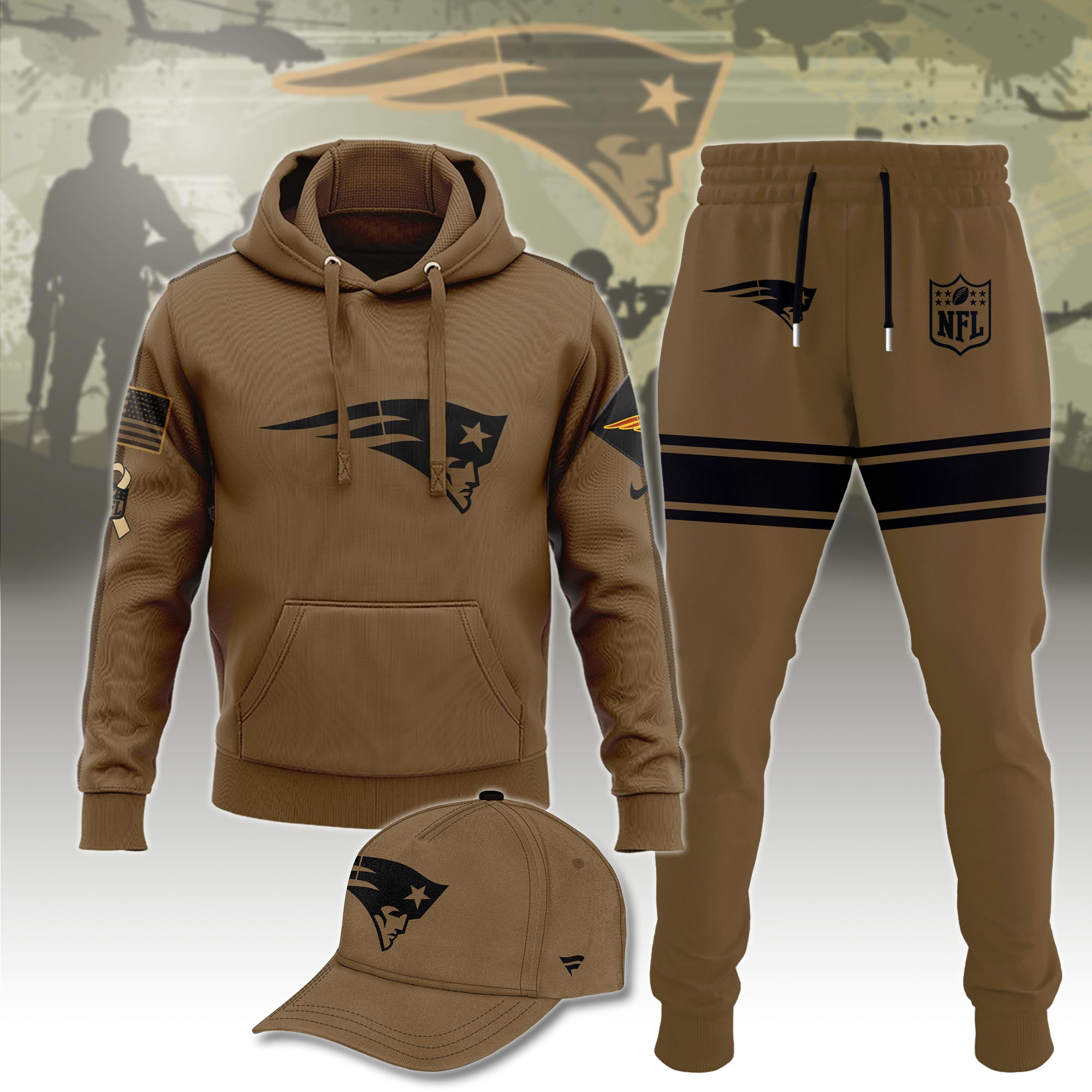 New England Patriot Veterans Hoodie