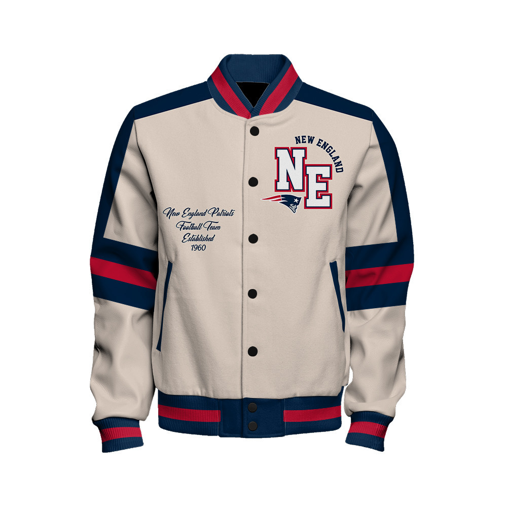 New England Patriots - Feel The Power Unisex Varsity Jacket