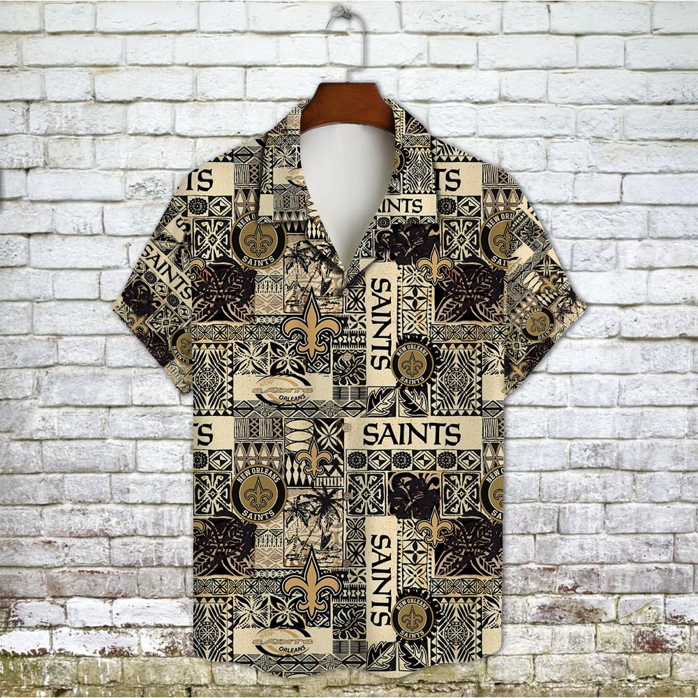 New Orleans Saints 2023 AOP Hawaiian Shirt V12