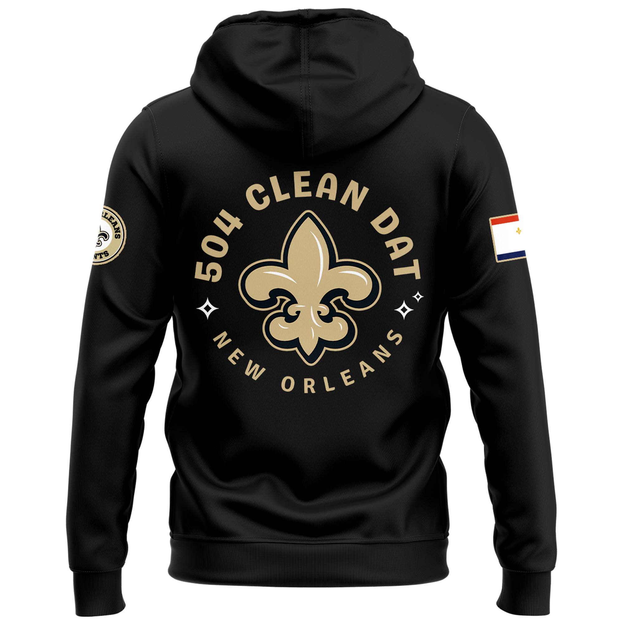 New Orleans Saints 504 Day Premium Pullover Hoodie