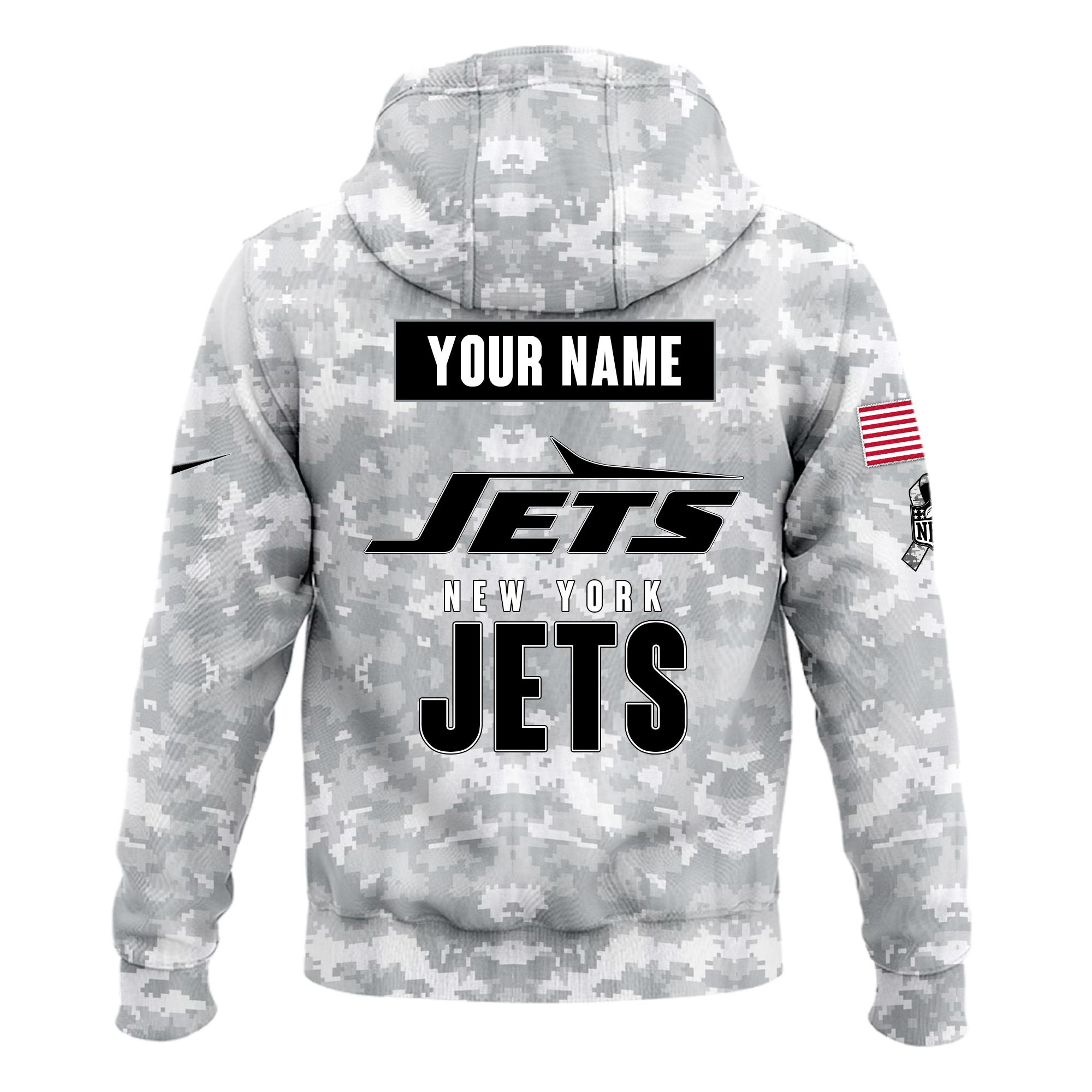 New York Jets Arctic Camo Salute to Service Club Hoodie Edition
