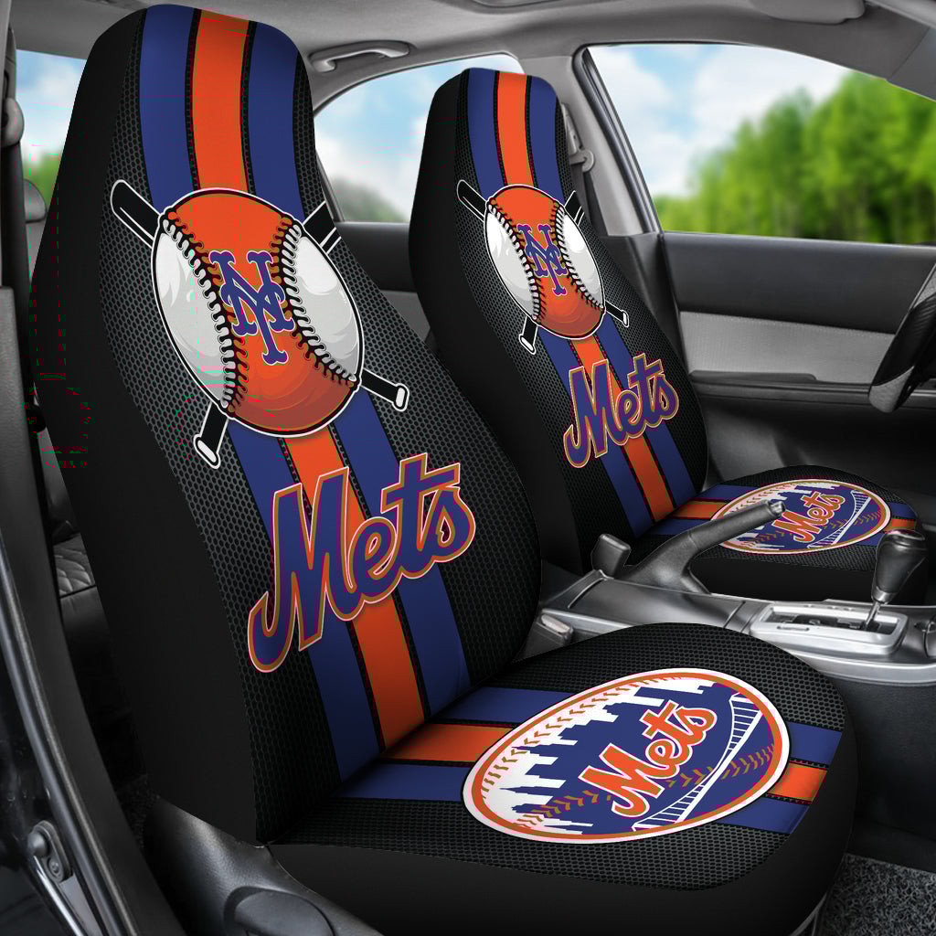 New York Mets Car Seat Covers MBL Baseball Ph220914-19