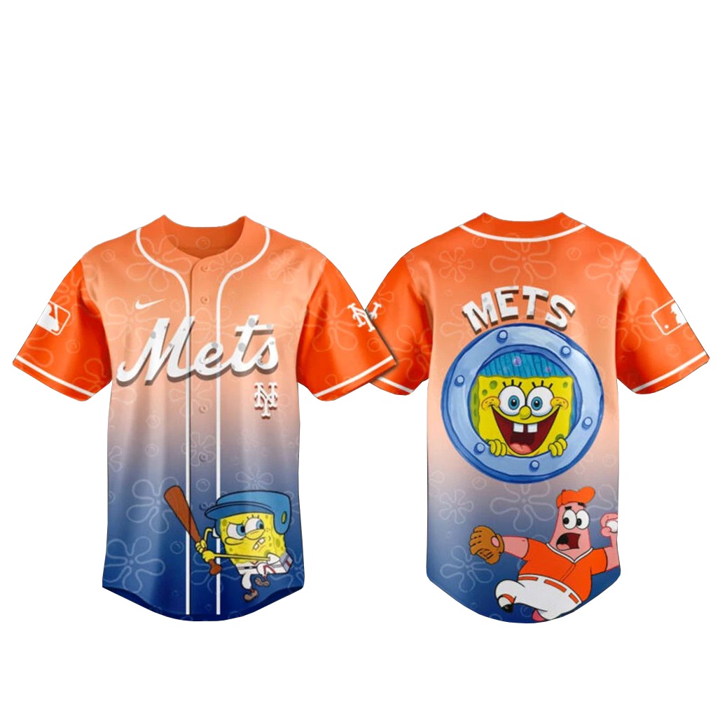 new york mets x spongebob home run baseball jersey 5053 9e2ye