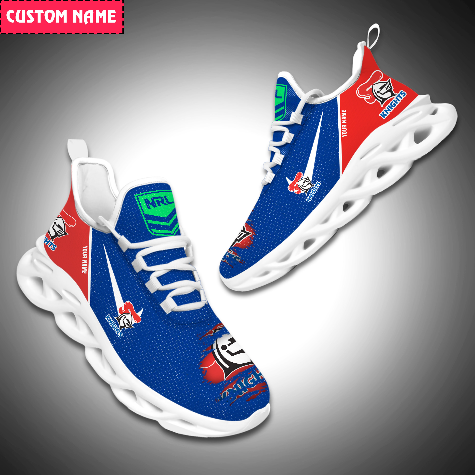 Newcastle Knights Personalized Max Soul Shoes NQ2