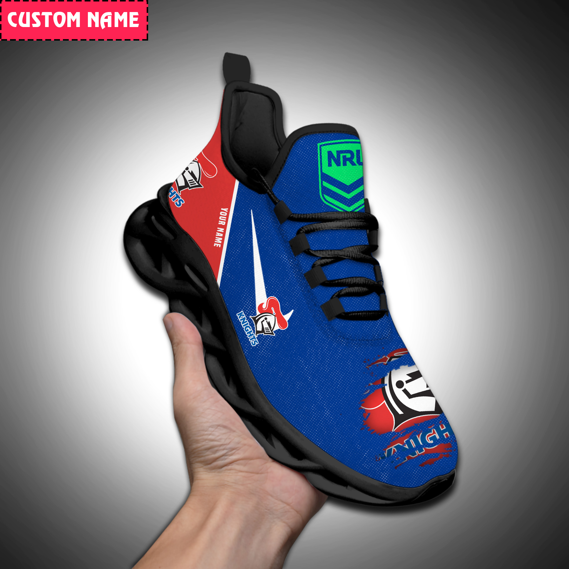 Newcastle Knights Personalized Max Soul Shoes NQ2