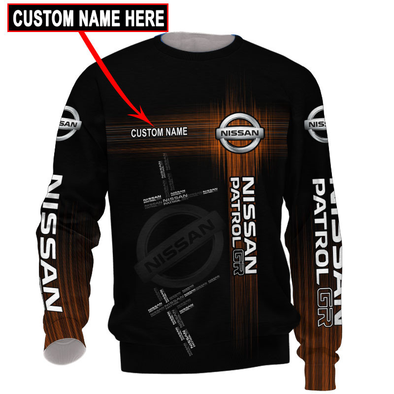 Nissan Patrol Tshirt, sweatshirt, Polo, Hawaiian, Hoodie 3D Apparel Full Printing Custom Name