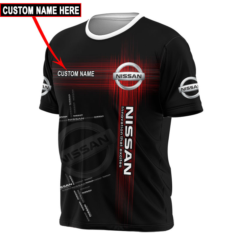 Nissan Tshirt, sweatshirt, Polo, Hawaiian, Hoodie 3D Apparel Full Printing Custom Name