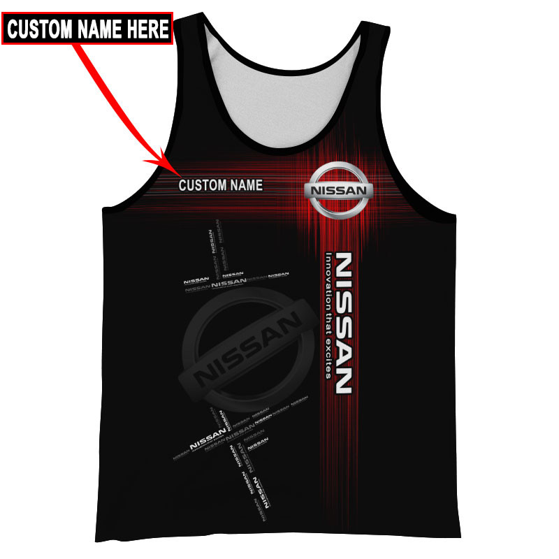 Nissan Tshirt, sweatshirt, Polo, Hawaiian, Hoodie 3D Apparel Full Printing Custom Name