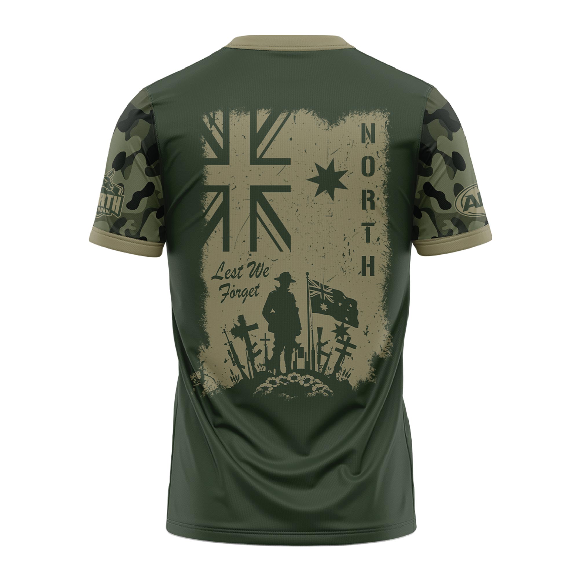 North Melbourne AFL x Anzac Day Tshirt 2025