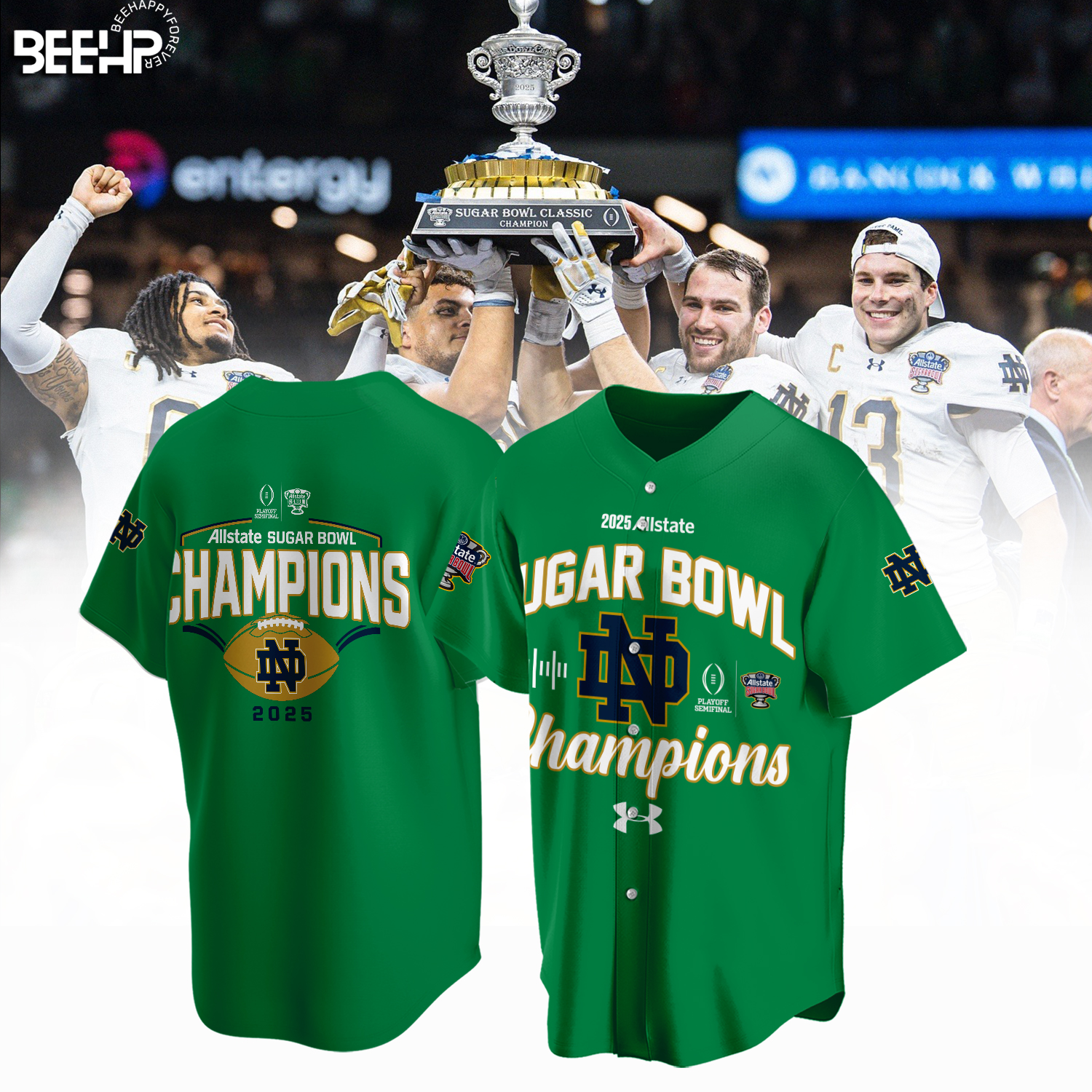 Notre Dame Fighting Irish College Football Playoff 2025 Sugar Bowl Champions Shirt