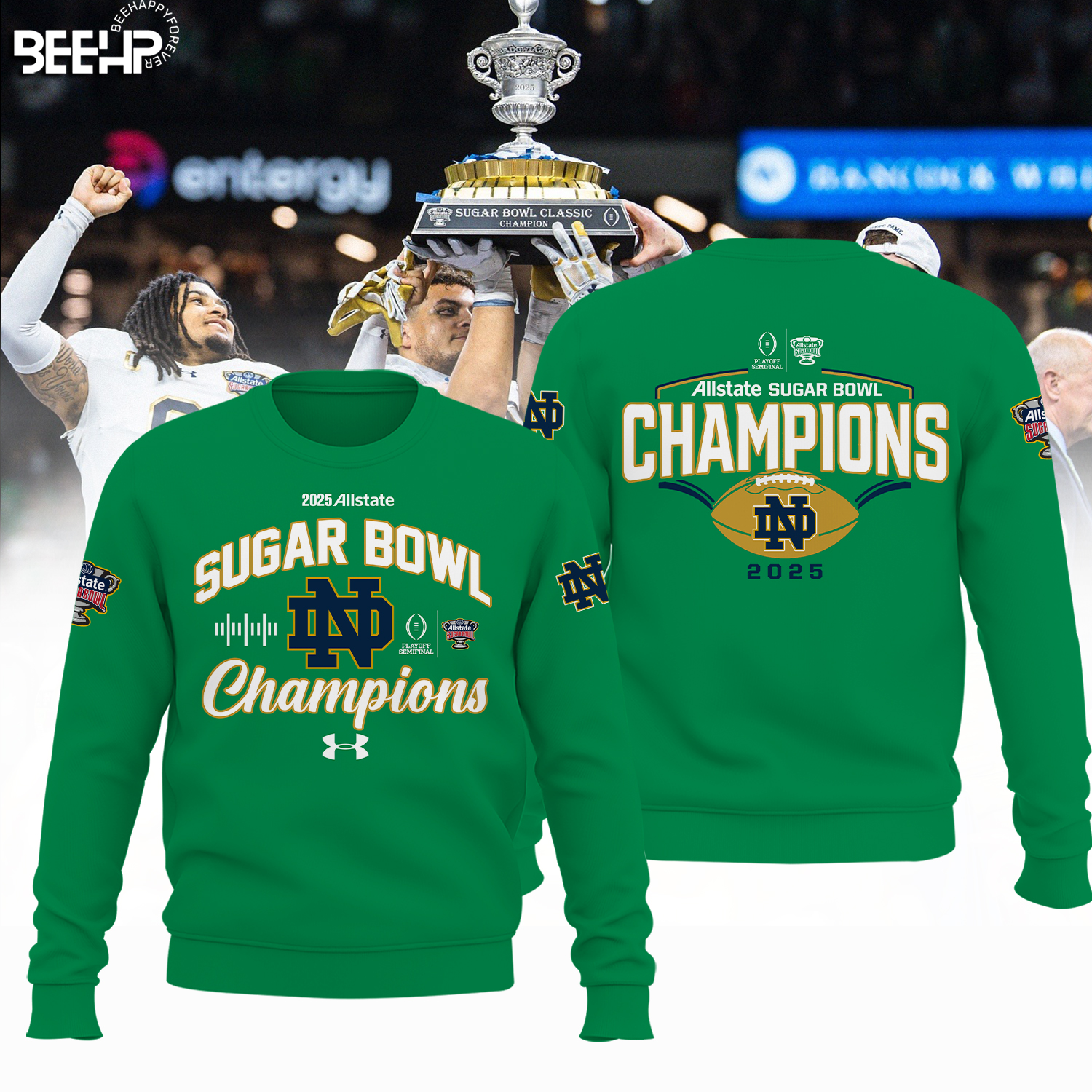 Notre Dame Fighting Irish College Football Playoff 2025 Sugar Bowl Champions Shirt