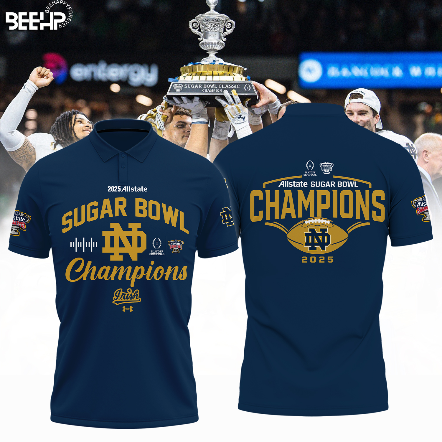 Notre Dame Fighting Irish College Football Playoff 2025 Sugar Bowl Champions Shirt