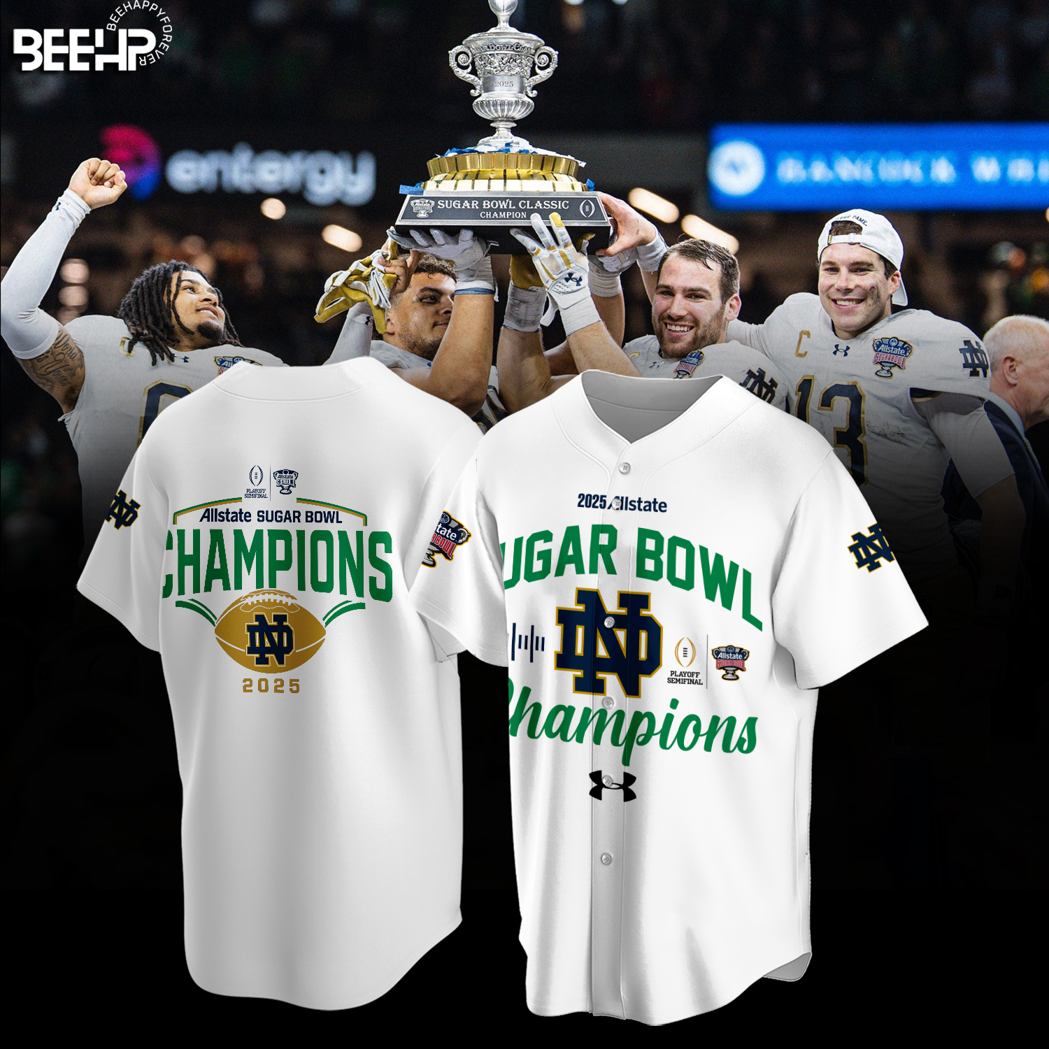 Notre Dame Fighting Irish College Football Playoff 2025 Sugar Bowl Champions Shirt
