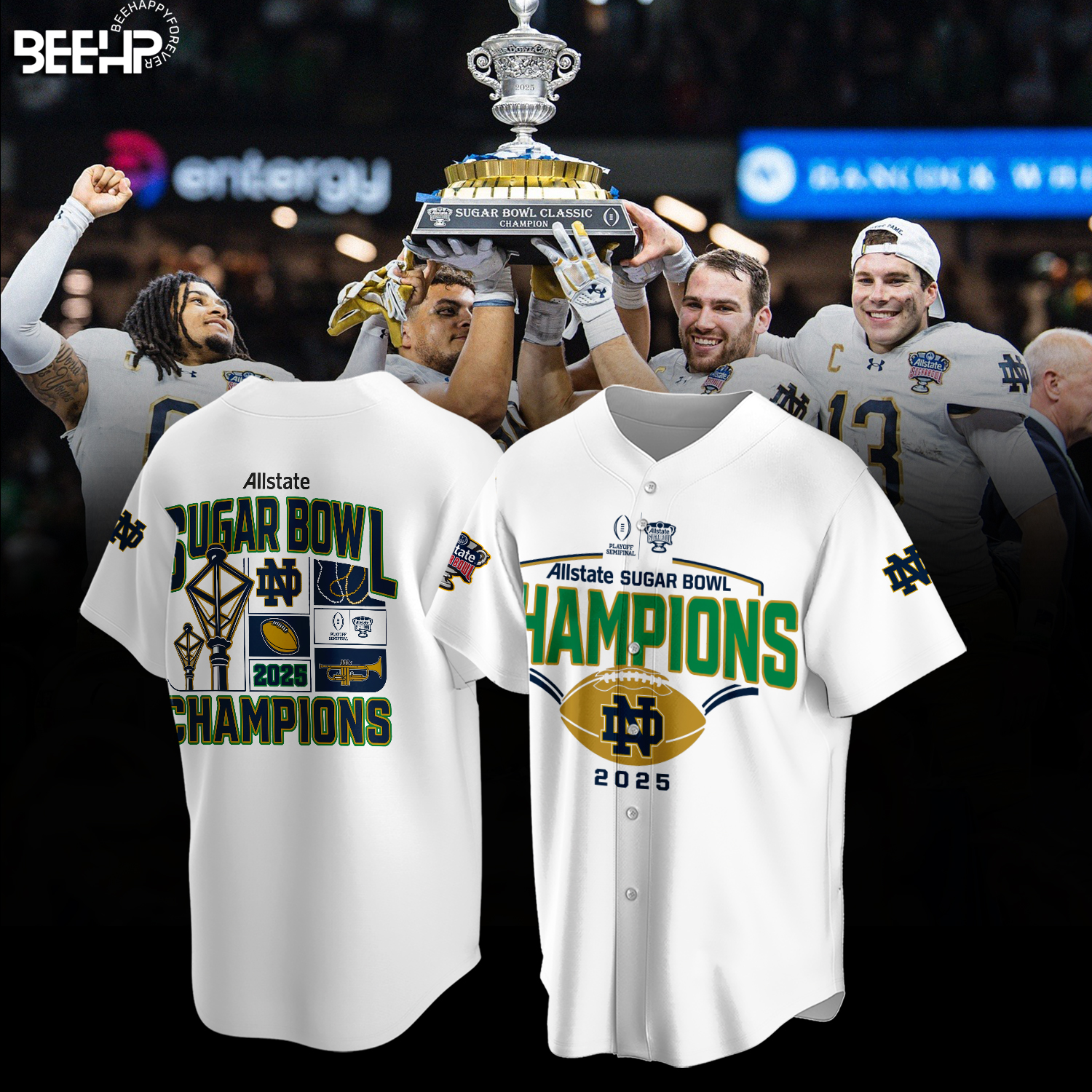 Notre Dame Fighting Irish College Football Playoff 2025 Sugar Bowl Champions Shirt