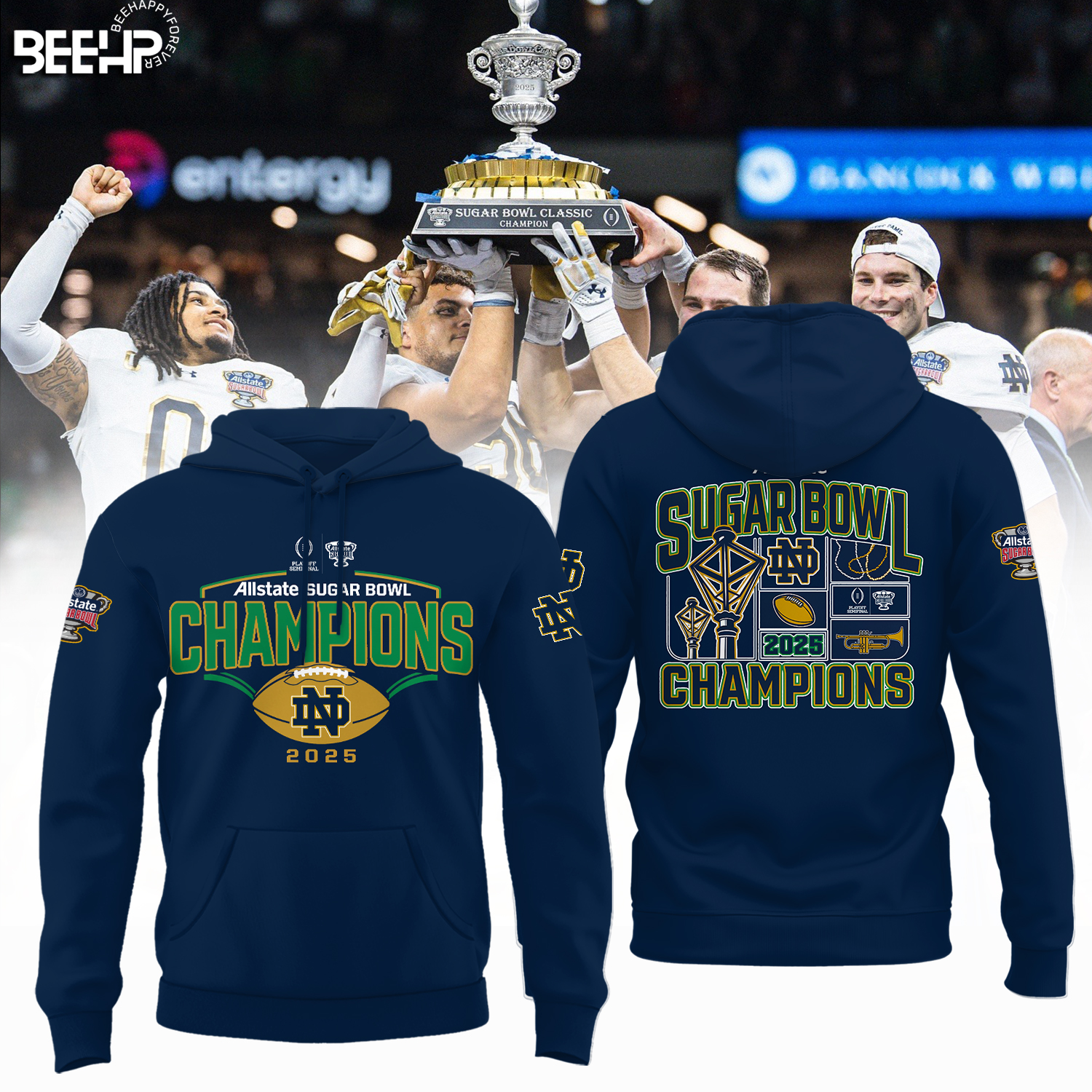 Notre Dame Fighting Irish College Football Playoff 2025 Sugar Bowl Champions Shirt