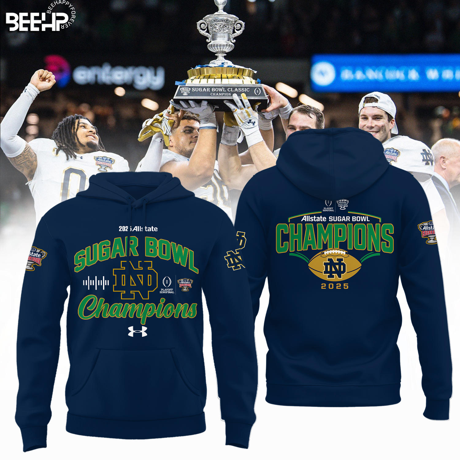 Notre Dame Fighting Irish College Football Playoff 2025 Sugar Bowl Champions Shirt