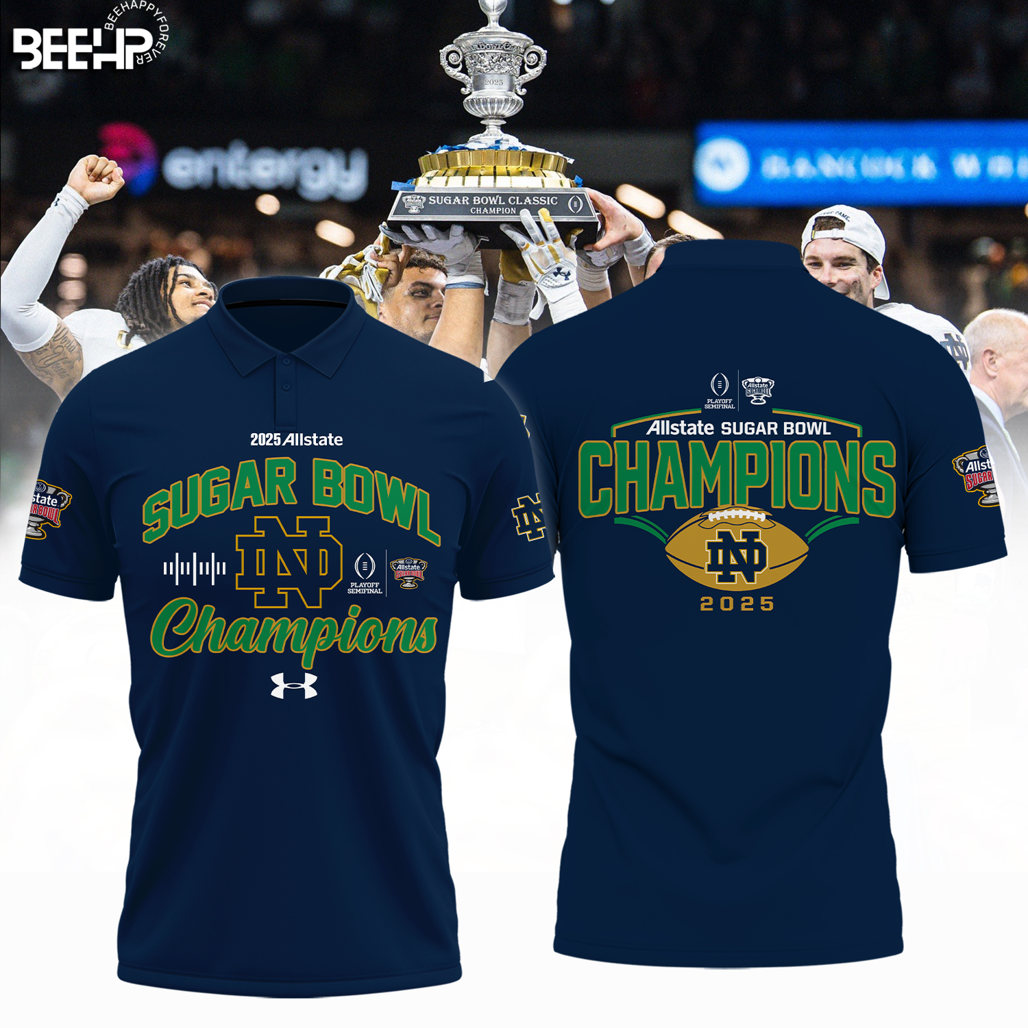 Notre Dame Fighting Irish College Football Playoff 2025 Sugar Bowl Champions Shirt