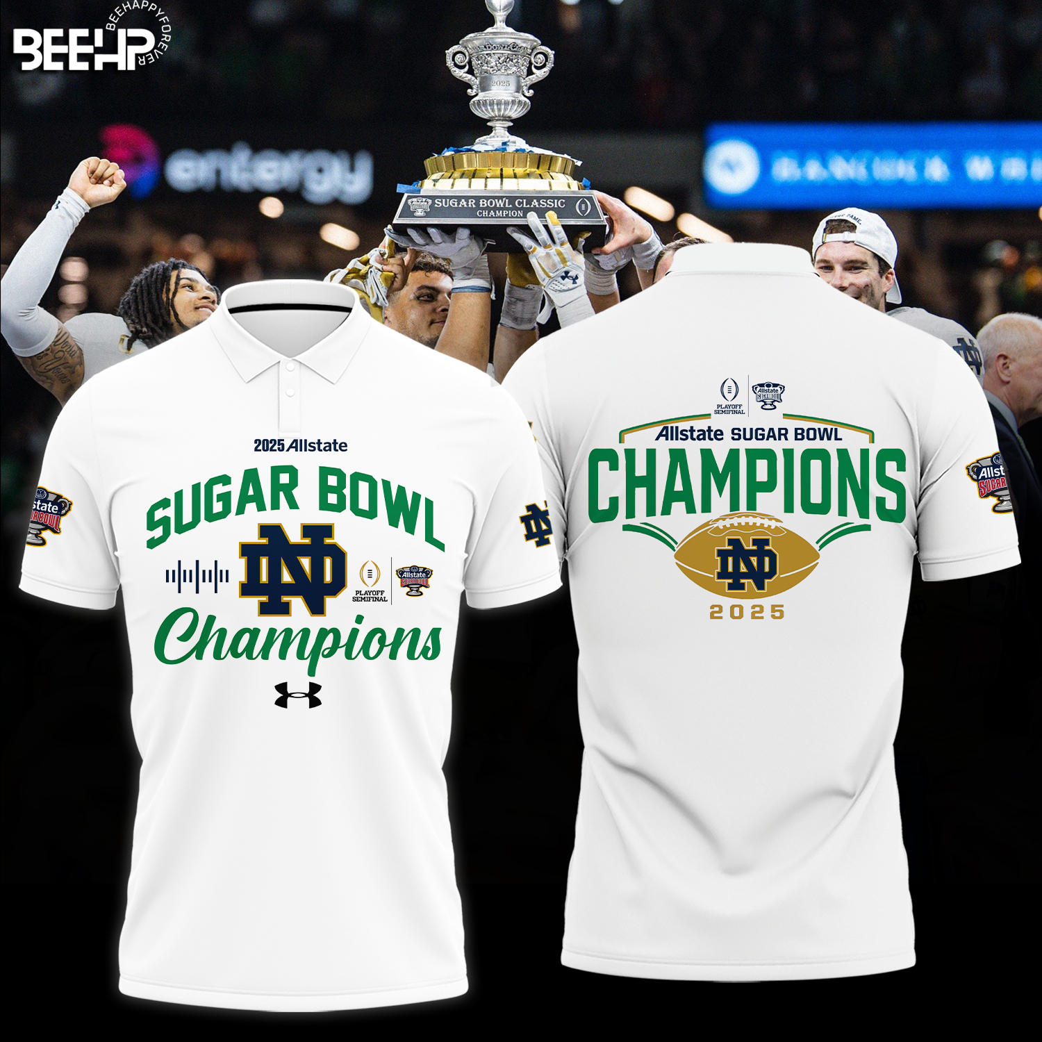 Notre Dame Fighting Irish College Football Playoff 2025 Sugar Bowl Champions Shirt
