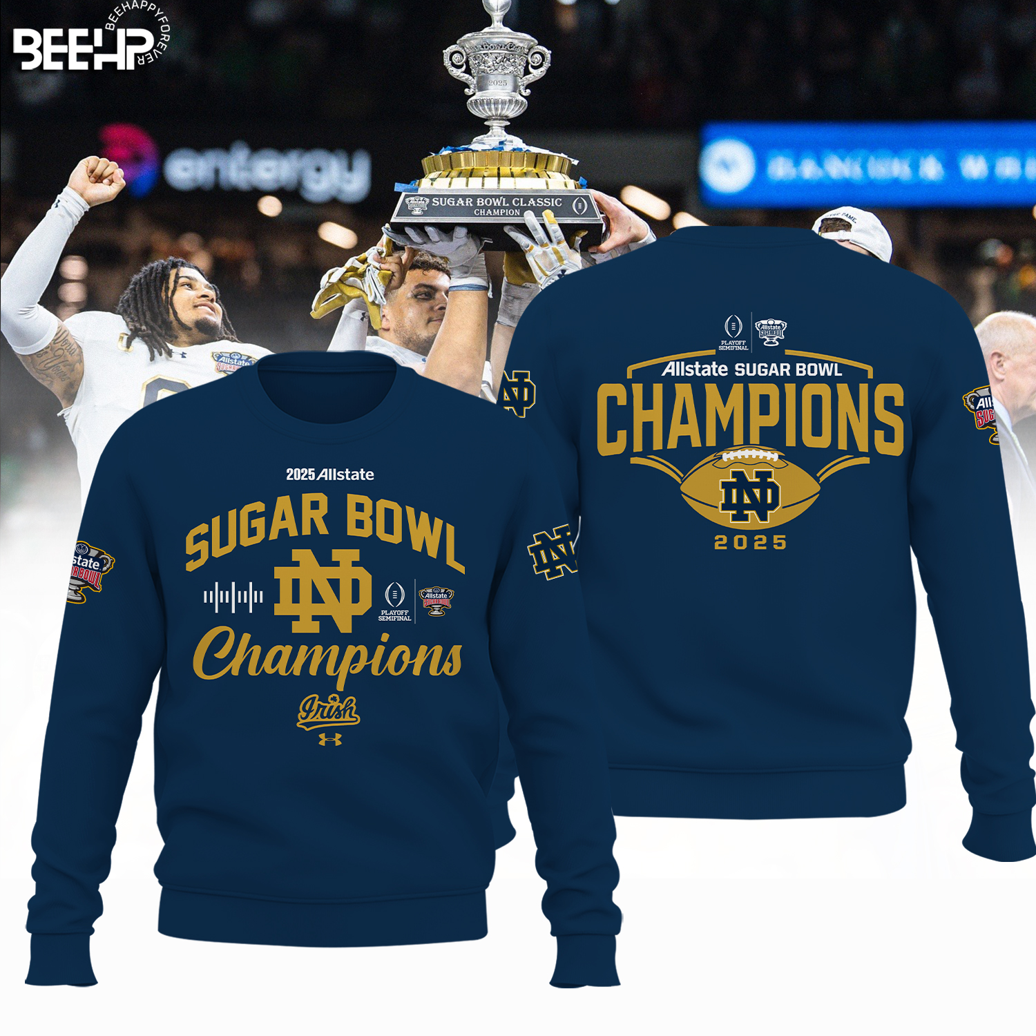 Notre Dame Fighting Irish College Football Playoff 2025 Sugar Bowl Champions Shirt
