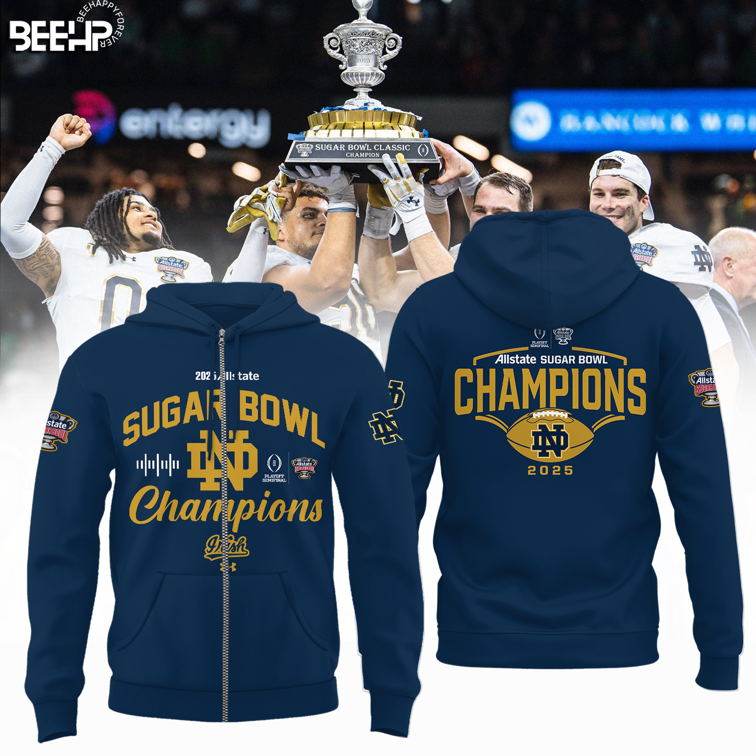 Notre Dame Fighting Irish College Football Playoff 2025 Sugar Bowl Champions Shirt