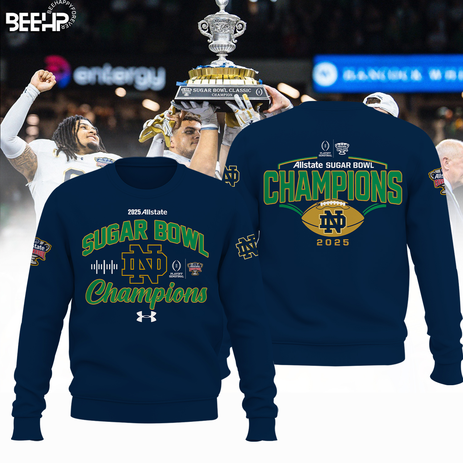 Notre Dame Fighting Irish College Football Playoff 2025 Sugar Bowl Champions Shirt