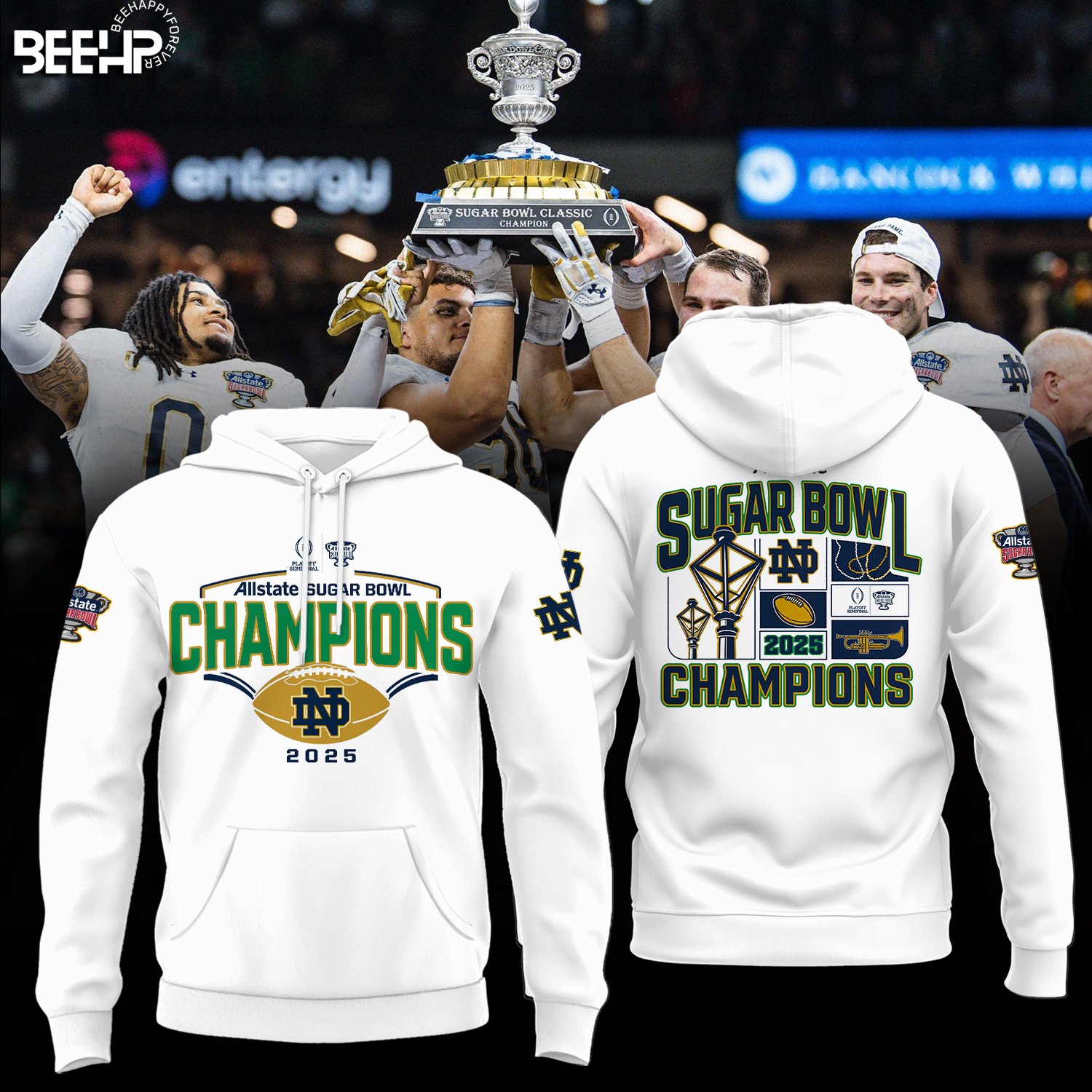 Notre Dame Fighting Irish College Football Playoff 2025 Sugar Bowl Champions Shirt