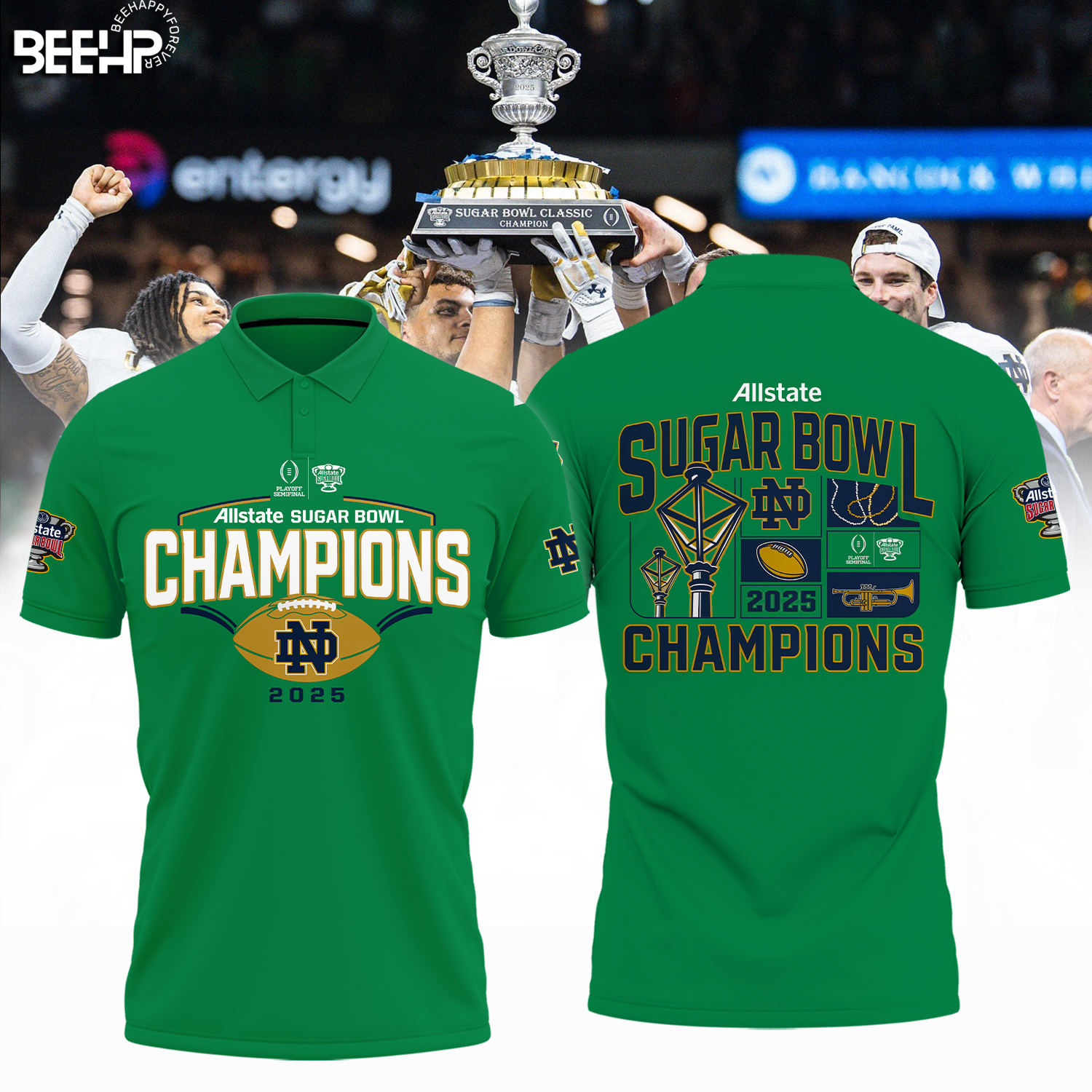 Notre Dame Fighting Irish College Football Playoff 2025 Sugar Bowl Champions Shirt