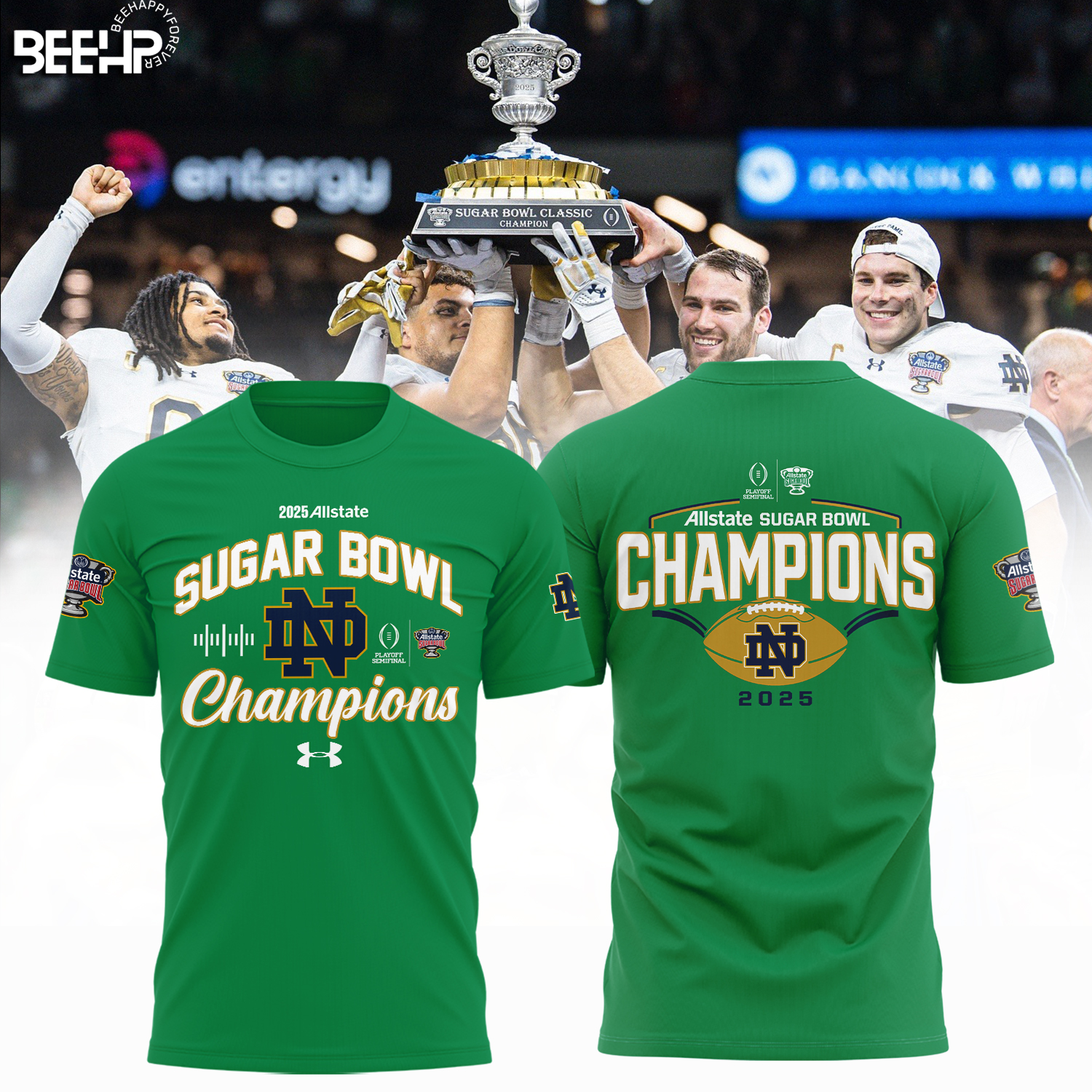 Notre Dame Fighting Irish College Football Playoff 2025 Sugar Bowl Champions Shirt