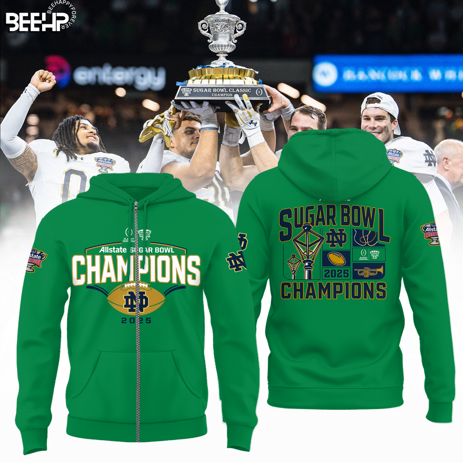 Notre Dame Fighting Irish College Football Playoff 2025 Sugar Bowl Champions Shirt