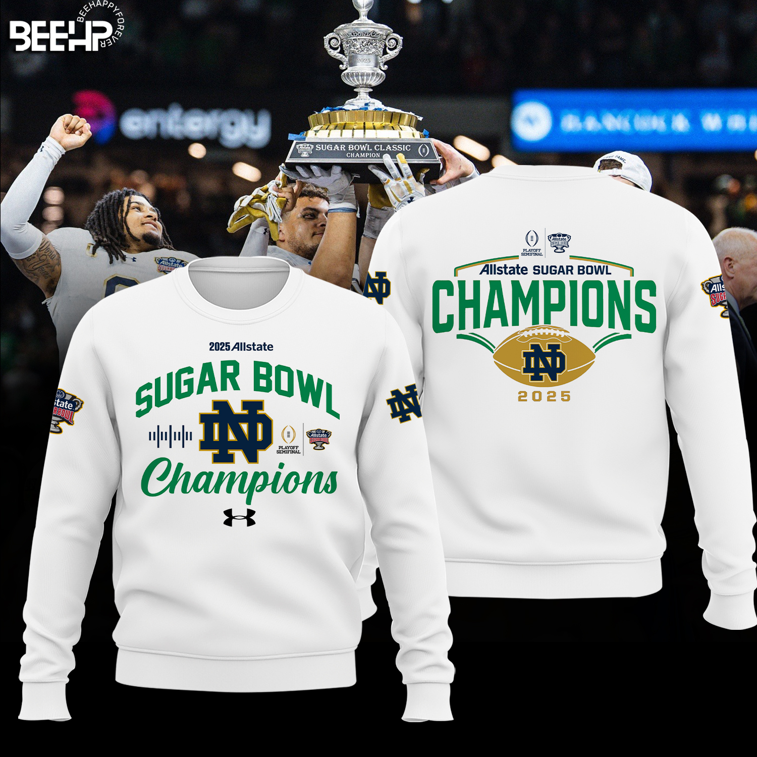 Notre Dame Fighting Irish College Football Playoff 2025 Sugar Bowl Champions Shirt