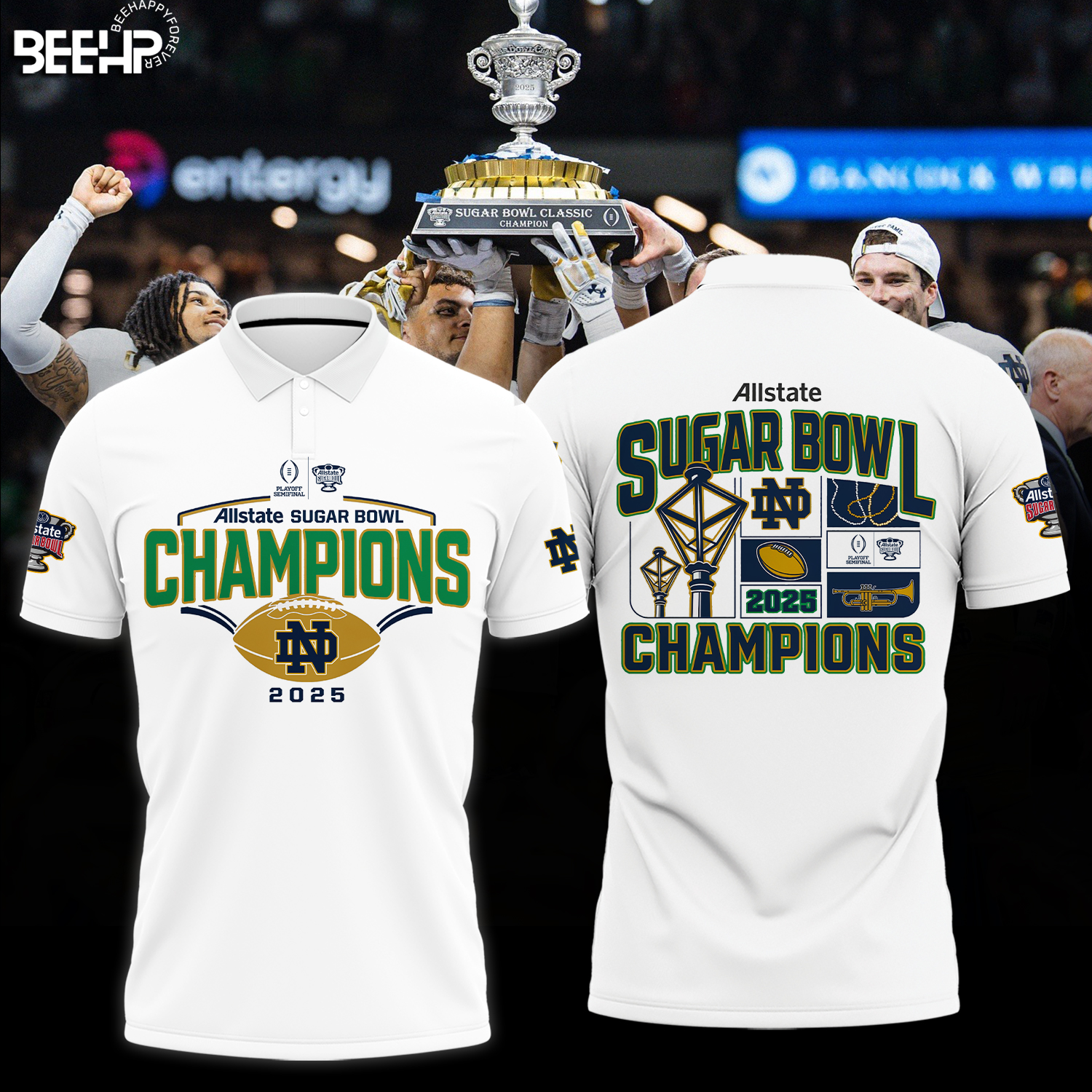 Notre Dame Fighting Irish College Football Playoff 2025 Sugar Bowl Champions Shirt