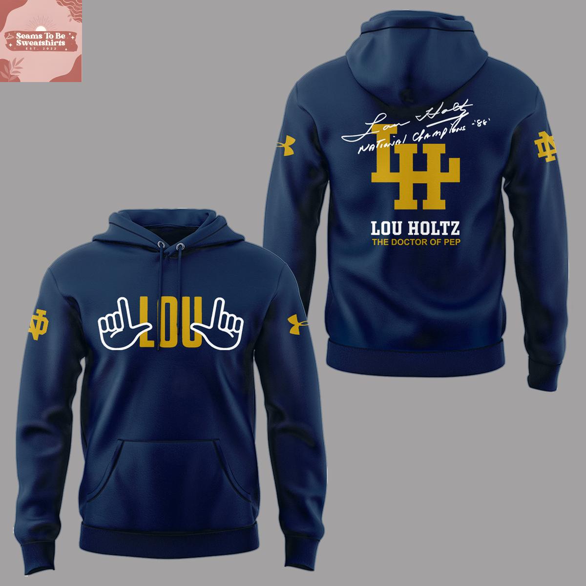 Notre Dame Fighting Irish In Memories Of Lou Holtz 2026 Hoodie T-Shirt