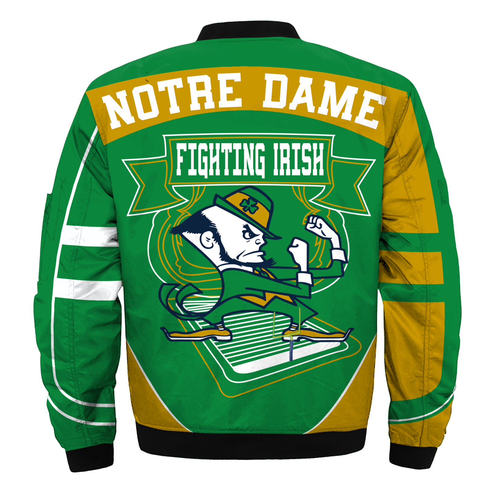 Notre Dame Fighting Irish Jacket 3D Printed Fire Ball