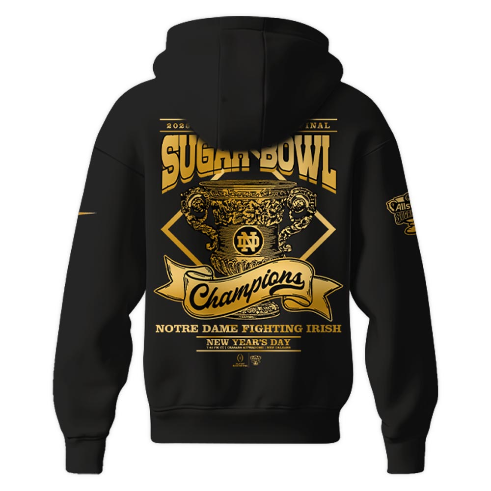 Notre Dame Fighting Irish x Sugar Bowl Champions Zip Hoodie