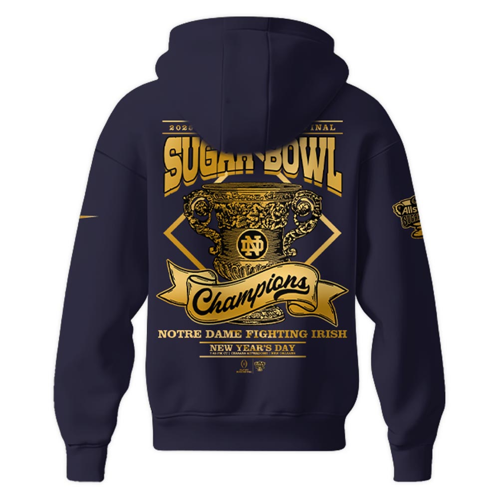 Notre Dame Fighting Irish x Sugar Bowl Champions Zip Hoodie v2