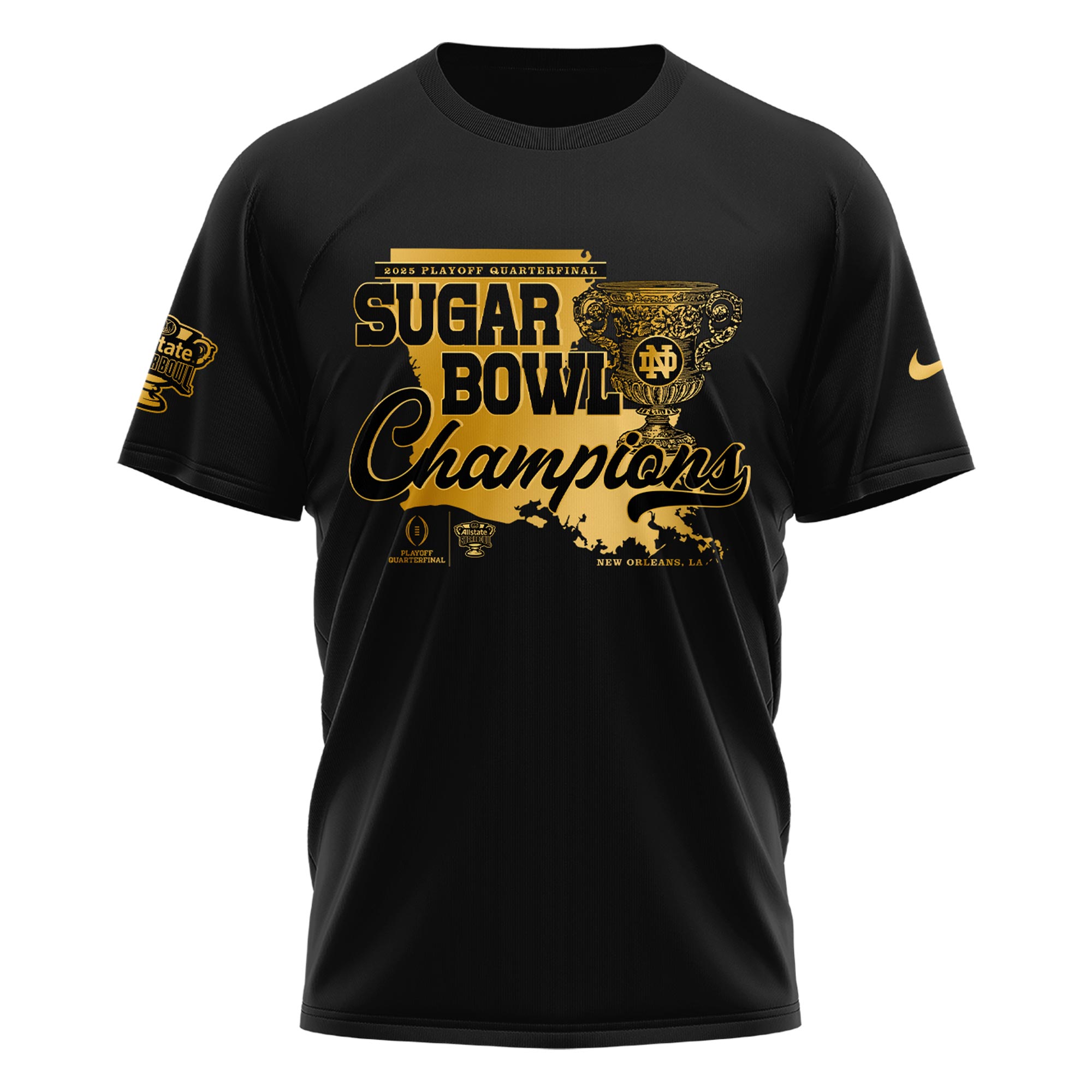Notre Dame x Sugar Bowl Champions Tshirt