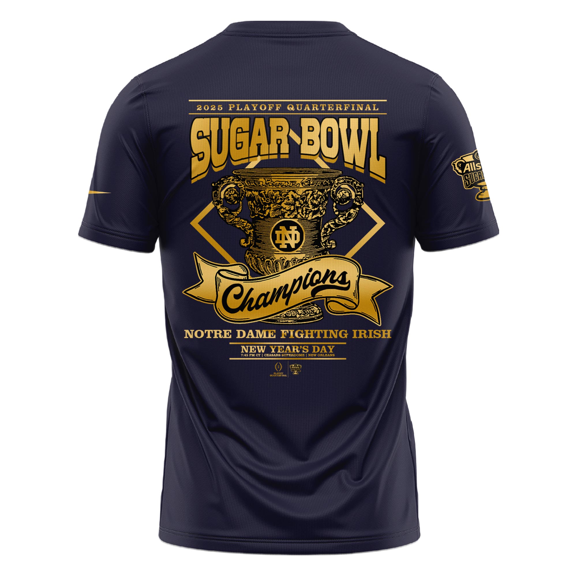 Notre Dame x Sugar Bowl Champions Tshirt v2